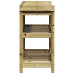 vidaXL Table de rempotage avec étagères 108x45x86 5 cm bois massif pin