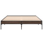 vidaXL Cadre de lit sans matelas chêne marron 140x200 cm