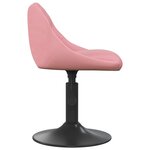 vidaXL Chaise de salle à manger Rose Velours