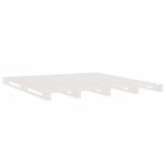 vidaXL Lit de palette Blanc 120x190 cm Bois pin massif Petit Double