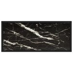 vidaXL Table console Noir 80x35x75 cm Verre trempé