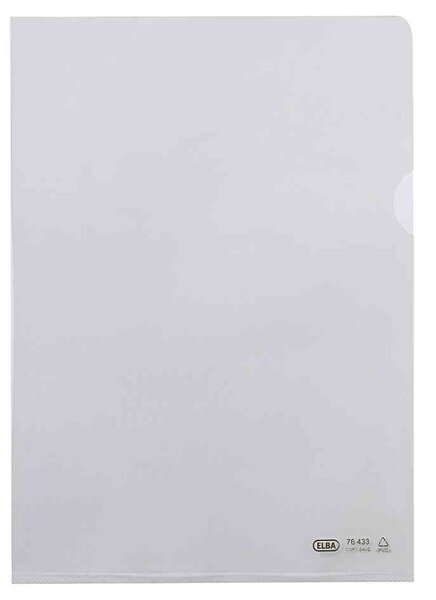 Pochette coin Premium pour A4 en PVC 15/100 Cristalin ELBA