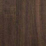 vidaXL Cadre de lit chêne marron 180x200 cm bois d'ingénierie
