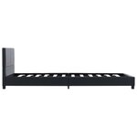 vidaXL Cadre de lit Noir Similicuir 100 x 200 cm