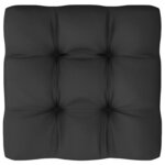 vidaXL Repose-pieds de jardin avec coussins lot de 2 Bois pin solide