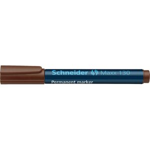 Marqueur permanent Maxx 130 Pte Ogive 1-3 mm brun SCHNEIDER