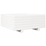 vidaXL Jardinière blanc 60x60x26 5 cm bois de pin massif