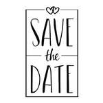 Tampon "Save the Date"  5x8cm