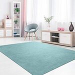 Tapis d'intérieur uni 120 x 180 cm - Bleu