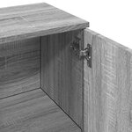 vidaXL Buffet sonoma gris 90 5x29 5x65 cm bois d'ingénierie
