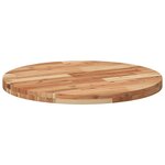 vidaXL Dessus de table rond Ø70x4 cm bois massif d'acacia