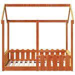 vidaXL Cadre de lit d'enfants forme de maison 70x140cm bois pin massif