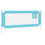 vidaXL Barrière de sécurité de lit d'enfant Bleu 200x25 cm Tissu