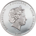 Pièce de monnaie en Argent 5 Dollars g 31.1 (1 oz) Millésime 2022 Eclectic Nature ROLLER
