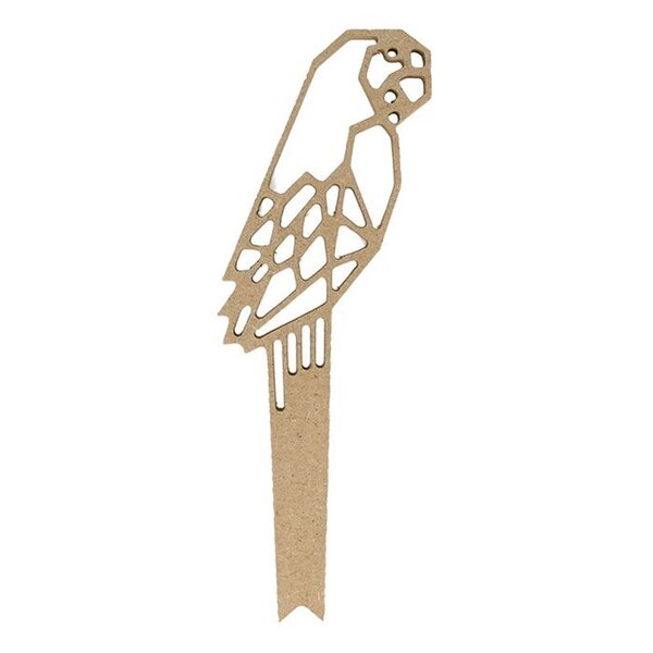 Silhouette Origami Perroquet - 8 7X25X1 Cm - Bois - Jungle - Silhwood
