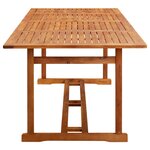 vidaXL Mobilier à dîner de jardin 9 Pièces Bois d'acacia massif