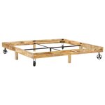 vidaXL Cadre de lit sans matelas bois de manguier massif 200x200 cm
