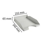 Corbeille À Courrier Ecotray Office - Gris - X 10 - Exacompta