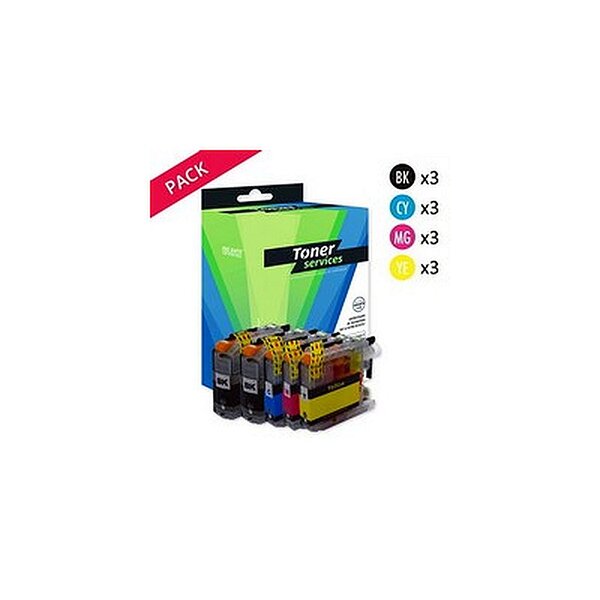 Compatible Brother LC123VALBP Pack 15 cartouches Noires et couleurs