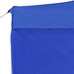 vidaXL Tente de réception pliable avec parois Aluminium 4 5x3 m Bleu