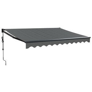 vidaXL Auvent rétractable automatique anthracite 3x2 5 m