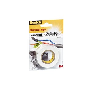Scotch Ruban isolant universel 15 mm x 10 m blanc