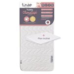 Matelas climatisé 70 x 140 x 10 cm - Livré avec un plan incliné 15°