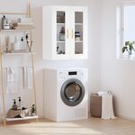 vidaXL Armoire murale blanc 69 5x34x90 cm