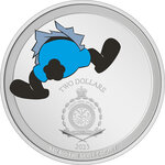 Monnaie en argent 2 dollars g 31.1 (1 oz) millésime 2023 oswald lucky rabbit