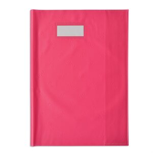 Protège-cahier Styl'SMS A4 (21x29,7 cm) pvc 120 avec Porte-étiquette Rose ELBA