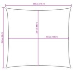 vidaXL Voile de parasol tissu oxford rectangulaire 2 5x3 m beige