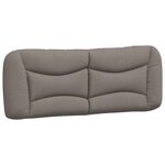 vidaXL Lit avec matelas taupe 180x200 cm tissu