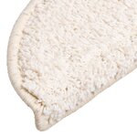 vidaXL Tapis d'escalier 15 Pièces blanc 56x17x3 cm