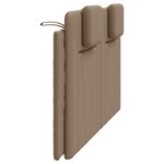 vidaXL Coussin de tête de lit cappuccino 160 cm similicuir