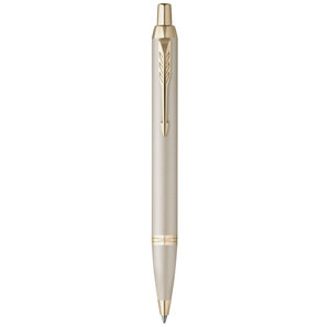 Stylo bille Parker IM Monochrome Champagne encre bleue Coffret cadeau