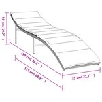 vidaXL Chaises longues lot de 2 avec coussins marron résine tressée