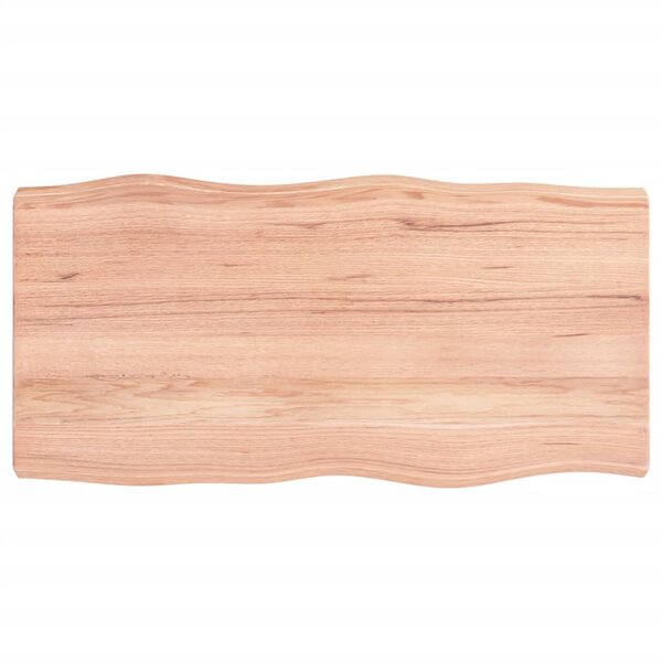 vidaXL Dessus de table bois massif traité bordure assortie