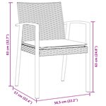 vidaXL Ensemble de salle à manger de jardin 9 pièces avec coussins en poly rotin noir