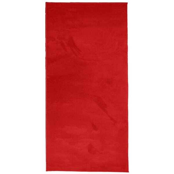 vidaXL Tapis OVIEDO à poils courts rouge 100x200 cm