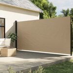 vidaXL Auvent latéral rétractable beige 220x600 cm