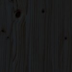 vidaXL Repose-pied de jardin 120x80 cm noir bois de pin massif