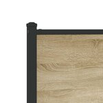 vidaXL Cadre de lit métal avec tête de lit et pied de lit 137x190 cm