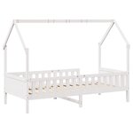 vidaXL Cadre de lit d'enfants forme de maison 90x200cm bois massif pin