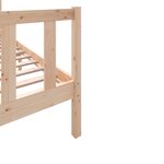 vidaXL Cadre de lit Bois de pin massif 100x200 cm