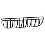 vidaXL Jardinières murales 2 Pièces en coco noir 91x20x23 cm acier