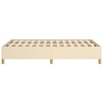 vidaXL Cadre de lit sans matelas crème 120x200 cm tissu