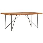 vidaXL Table à manger 180x90x76 cm Bois d'acacia massif