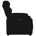 vidaXL Fauteuil inclinable électrique noir velours