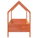 vidaXL Cadre de lit d'enfants forme de maison 90x190cm bois massif pin