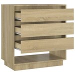 vidaXL Buffet Chêne sonoma 70x41x75 cm Bois d'ingénierie